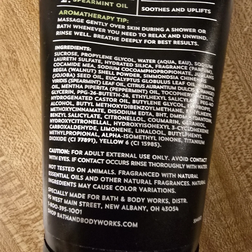 Bath & Body Works Aromatherapy Stress Relief Eucalyptus Spearmint body scrub